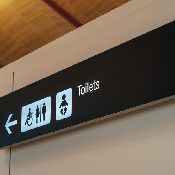 Airport Rest Room Signage